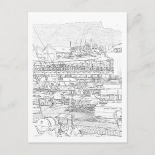 Kaapstad Tafelberg V&A Waterfront Briefkaart