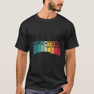 Kaapstad Tafelberg Zuid-Afrika Retro Cool S T-shirt