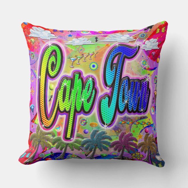 Kaapstad Vista Express Kussen (Voorkant)