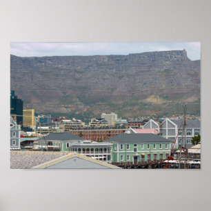 Kaapstad Waterfront Area Zuid-Afrika Poster