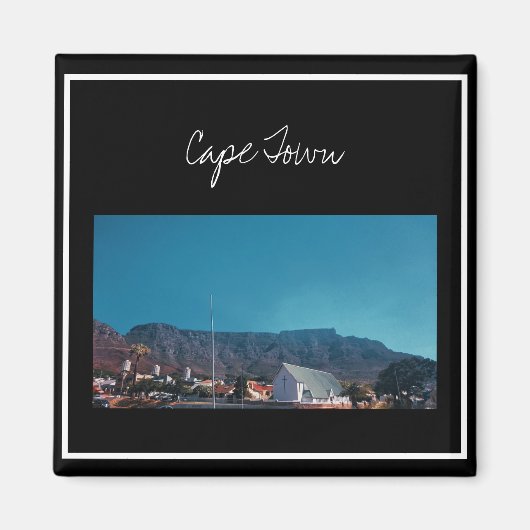Kaapstad ZA South Africa Table Mountain Magnet Magneet (Voorkant)