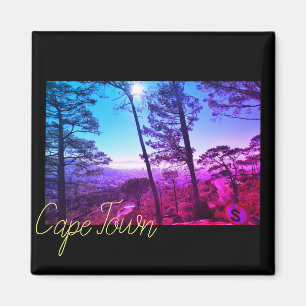 Kaapstad ZA Zuid-Afrika Oceaan Panorama Magneet