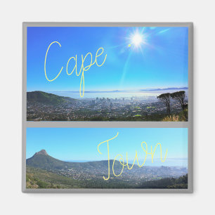 Kaapstad ZA Zuid-Afrika Ocean Panorama Magneet