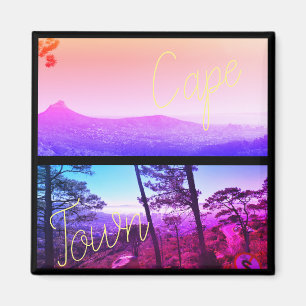 Kaapstad ZA Zuid-Afrika Ocean Panorama Magneet