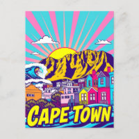 Kaapstad, Zuid-Afrika Art Travel Poster