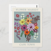 Kaapstad Zuid-Afrika Bloemenmarkt Briefkaart (Voorkant / Achterkant)