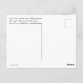 Kaapstad, Zuid-Afrika Briefkaart (Achterkant)