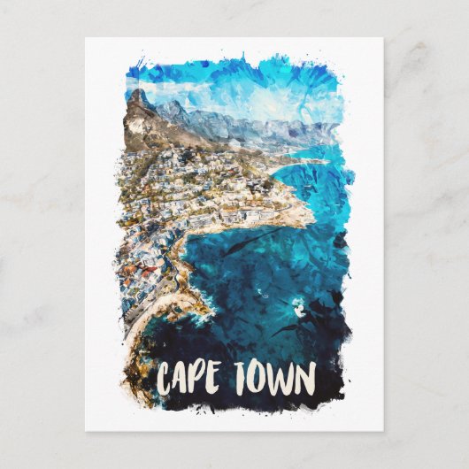 Kaapstad Zuid-Afrika Briefkaart (Voorkant)