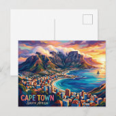 Kaapstad Zuid-Afrika Briefkaart (Voorkant / Achterkant)