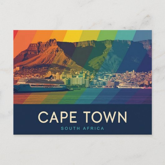 Kaapstad Zuid-Afrika Briefkaart (Voorkant)