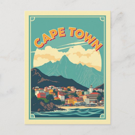 Kaapstad, Zuid-Afrika Culturele Patronen Reizen Briefkaart (Voorkant)