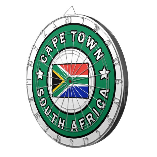 Kaapstad Zuid-Afrika Dartbord (Voorkant Rechts)