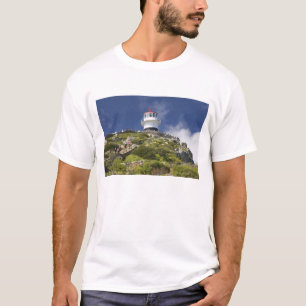 Kaapstad, Zuid-Afrika. Een vuurtoren op de T-shirt