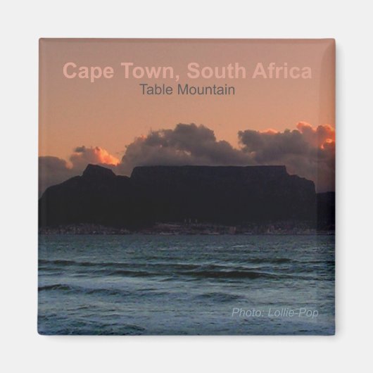 Kaapstad Zuid-Afrika Foto Souvenir Magneten (Voorkant)