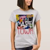 Kaapstad Zuid-Afrika Graffiti Muurschildering shir T-shirt (Voorkant)