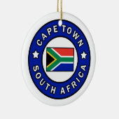 Kaapstad Zuid-Afrika Keramisch Ornament (Rechts)