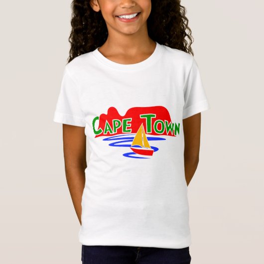 Kaapstad Zuid-Afrika Meisjes of Kinder T-shirts (Voorkant)