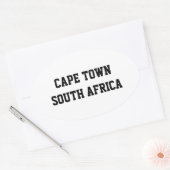 Kaapstad Zuid-Afrika ovalen stickers (Envelop)