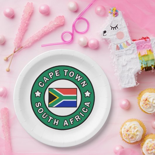 Kaapstad Zuid-Afrika Papieren Bordje (Feest)