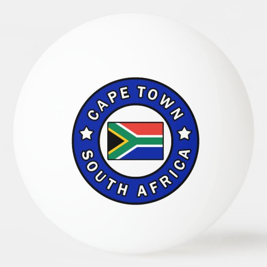 Kaapstad Zuid-Afrika Pingpongballen (Voorkant)