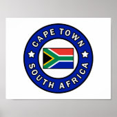 Kaapstad Zuid-Afrika Poster (Voorkant)