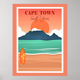 Kaapstad, Zuid-Afrika Poster