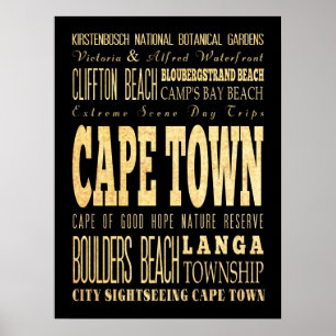 Kaapstad, Zuid-Afrika Poster