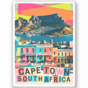 Kaapstad Zuid-Afrika Reis Bo-Kaap Landschap Sticker