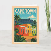 Kaapstad, Zuid-Afrika reisposter, Kaart (Voorkant)