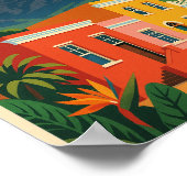 Kaapstad, Zuid-Afrika reisposter, Poster (Hoek)