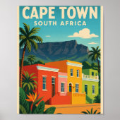 Kaapstad, Zuid-Afrika reisposter, Poster (Voorkant)