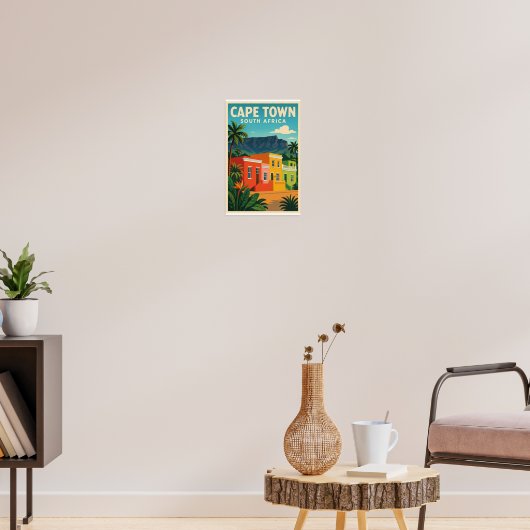Kaapstad, Zuid-Afrika reisposter, Poster (Woonkamer 3)