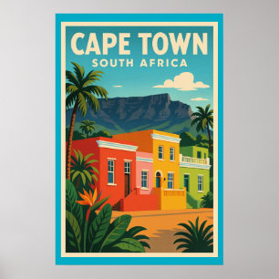 Kaapstad, Zuid-Afrika reisposter, Poster