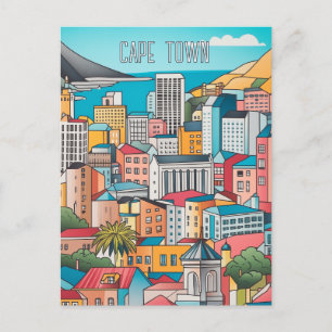 Kaapstad Zuid-Afrika Reizen Briefkaart