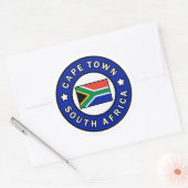 Kaapstad Zuid-Afrika Ronde Sticker (Envelop)