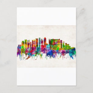 Kaapstad Zuid-Afrika Skyline Feestdagenkaart