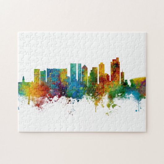 Kaapstad Zuid-Afrika Skyline Legpuzzel (Horizontaal)
