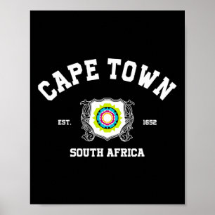 Kaapstad Zuid-Afrika Stad Fotografie Vakantie S Poster