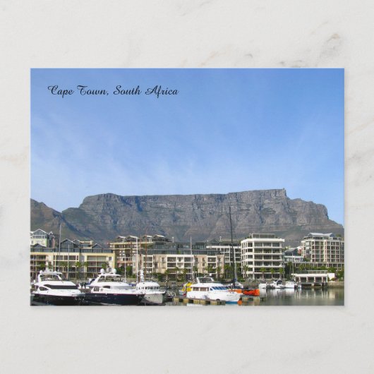 Kaapstad, Zuid-Afrika (Tafelberg) Briefkaart (Voorkant)