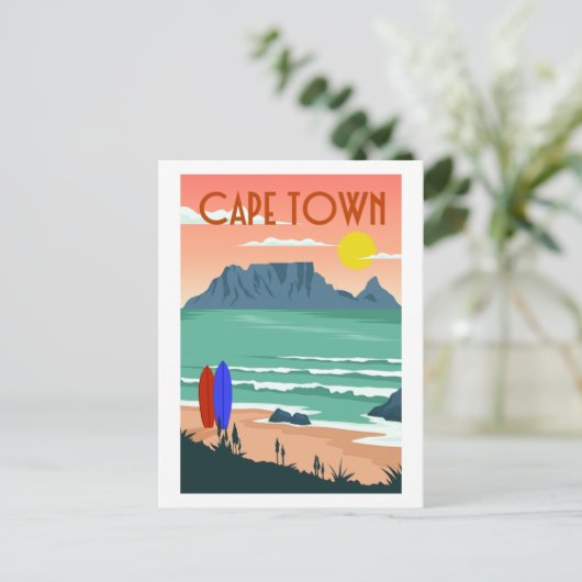 Kaapstad Zuid-Afrika Tafelberg Uitzicht Briefkaart (Staand voorkant)