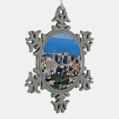 Kaapstad, Zuid-Afrika Tin Sneeuwvlok Ornament (Links)