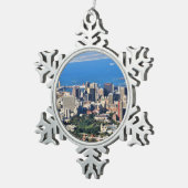 Kaapstad, Zuid-Afrika Tin Sneeuwvlok Ornament (Rechts)