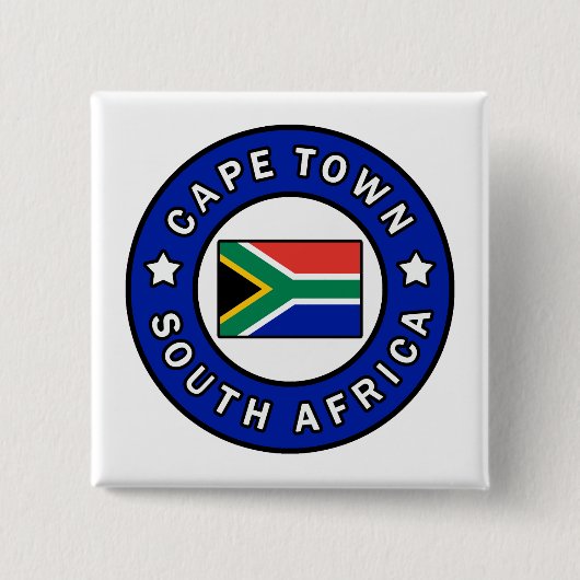 Kaapstad Zuid-Afrika Vierkante Button 5,1 Cm (Voorkant)