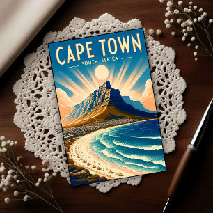 Kaapstad - Zuid-Afrika Vintage Reis Briefkaart