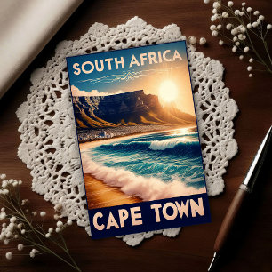 Kaapstad - Zuid-Afrika Vintage Reis Briefkaart