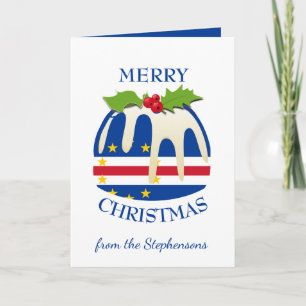 KAAPVERDIË Kaap Feestelijke Plum Pudding Kerst Feestdagen Kaart