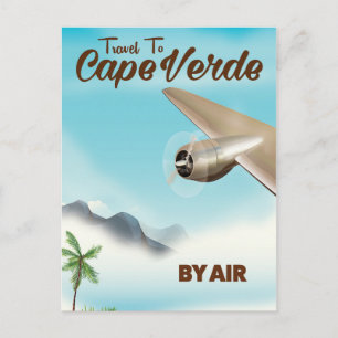 Kaapverdië Luchtvaartposter Briefkaart