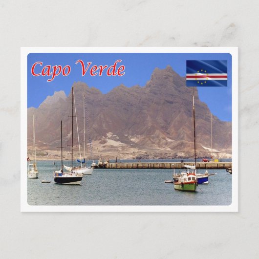 Kaapverdië - Mont Cara - Briefkaart (Voorkant)