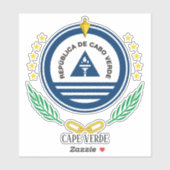 Kaapverdië nationaal emblem sticker (Vel)
