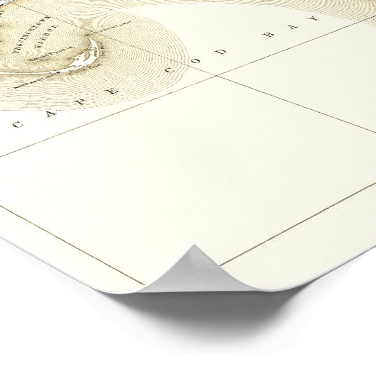 Kaapverdië, provincie, buitenste cape 10:8 poster (Hoek)